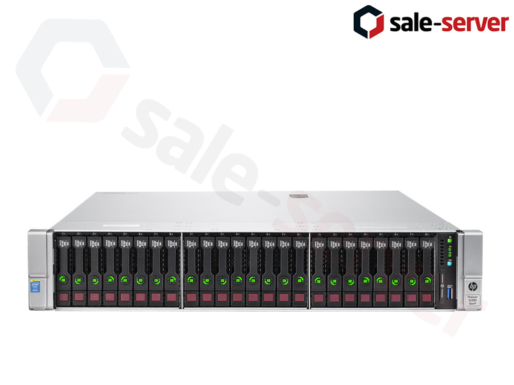 HP ProLiant DL380 Gen9 26xSFF / 2 x E5-2680 v3 / 6 x 32GB 2133P / P440ar 2GB + SAS Expander / 800W