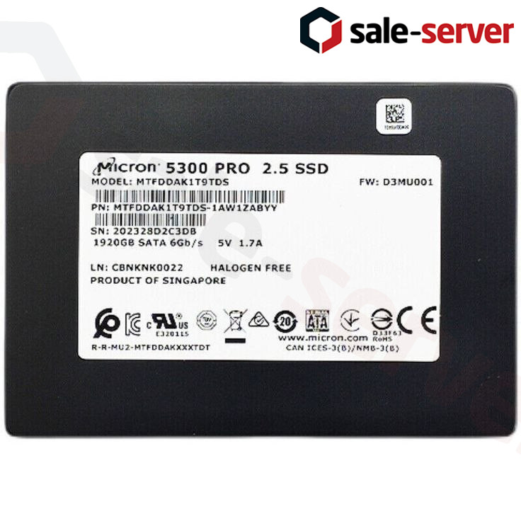 SSD 960GB Micron 5300 PRO SATAIII 6Gbps 2.5"